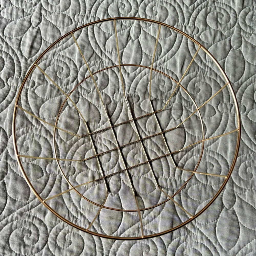 Gold Wire Decorative Basket